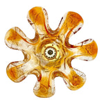 Five Italian 1970s Murano glass flower wall scones by Mazzega