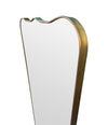 A large full length orignal Italian 1950s brass framed mirror
