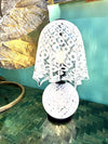 A wonderful 1970s Italian Murano glass handkerchief lamp by La Murrina