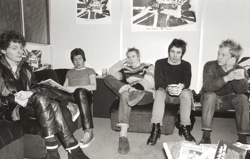 An orignal 1976 Sex Pistols promotional poster for their first single " Anarchy in the UK"