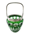 A wonderful Wilhelm Wolff 1940s crystal and silver plated cocktail shaker and ice bucket