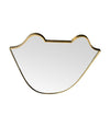 An orignal Italian 1950s shield mirror with orignal mirror plate