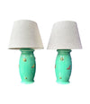 A lovely pair of 1930s Royal Staffordshire lamps by Clarice Cliff