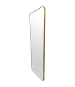A large full length orignal Italian 1950s brass framed mirror