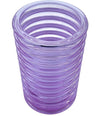 A Murano glass pink ribbed vase “Onda” by Sergio Asti for Amolfo di Cambio