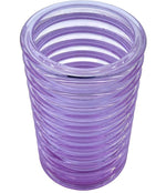 A Murano glass pink ribbed vase “Onda” by Sergio Asti for Amolfo di Cambio