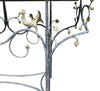 A 1970s unique handmade wrought iron console table with glass or solid marble top