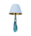 A large Murano turquoise glass lamp by Chambord Et Toso