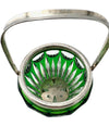 A wonderful Wilhelm Wolff 1940s crystal and silver plated cocktail shaker and ice bucket