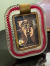 An original 1940s Murano glass picture frame attributed to Venini