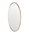A large orignal Italian 1960s oval brass framed mirror