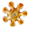 Five Italian 1970s Murano glass flower wall scones by Mazzega