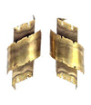 A pair of Danish 1960s torch cut brass wall sconces by Holm Sorensen.