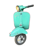 An orignal unique 1960s floor lamp made from the front half a Piaggio Vespa sprint 150