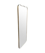 A large full length orignal Italian 1950s brass framed mirror