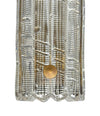 A large quality pair of 1950s Orrefors glass and brass wall sconces by Carl Fagerlund