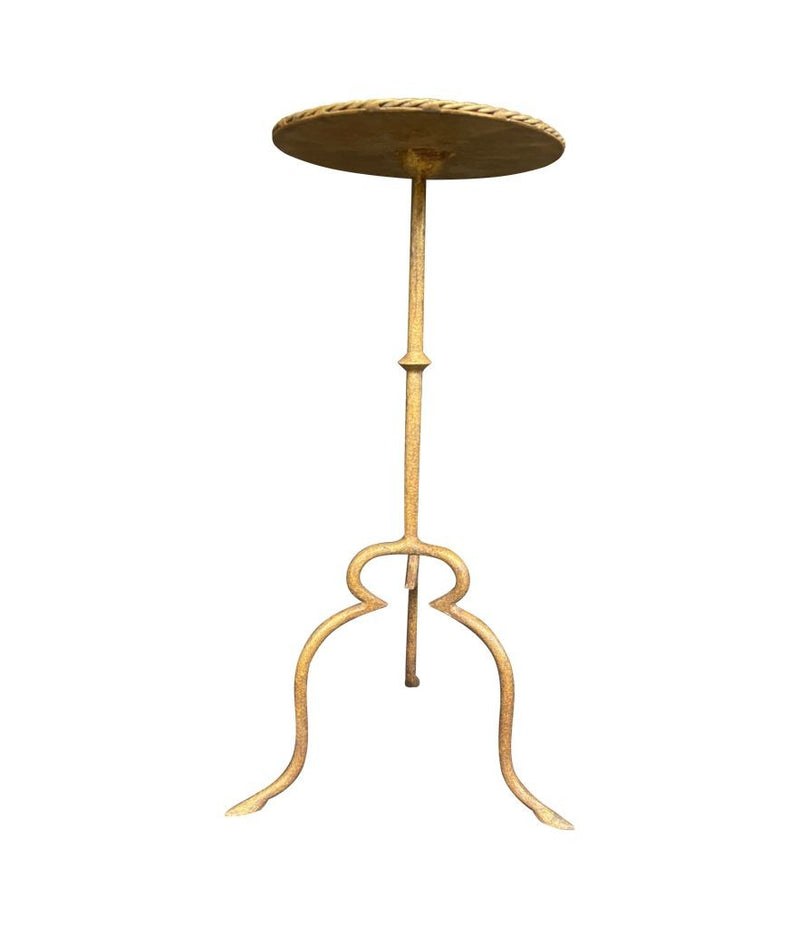 A very elegant 1950s Spanish gilt wrought iron Martini table