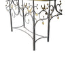 A 1970s unique handmade wrought iron console table with glass or solid marble top