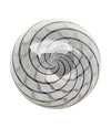 A wonderful Venini murano glass swirl ceiling light with brass top fittings