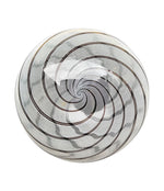 A wonderful Venini murano glass swirl ceiling light with brass top fittings