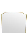 A large original 1950s Italian brass framed mirror