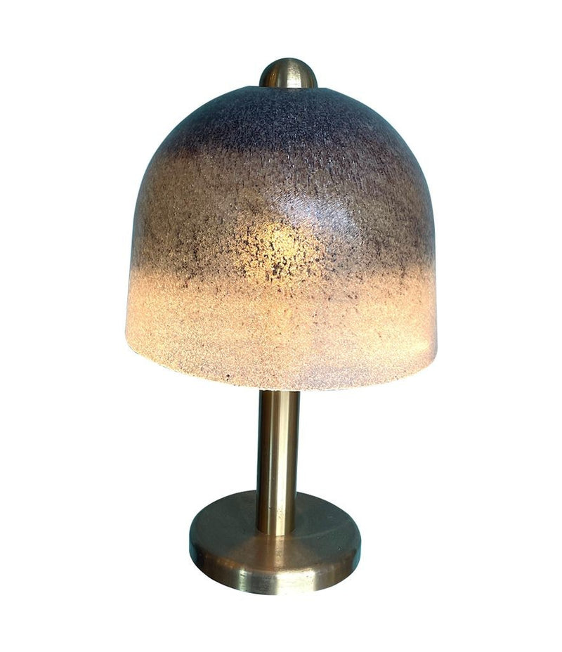 Mid Century Table Lamp - Peil and Putzler brass and glass domed mushroom table lamp - Ed Butcher Antiques Shop London