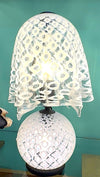 A wonderful 1970s Italian Murano glass handkerchief lamp by La Murrina