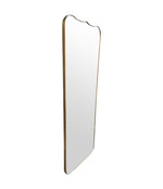 A large full length orignal Italian 1950s brass framed mirror