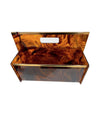 Mid century faux tortoiseshell & brass magazine rack by Mercier Freres