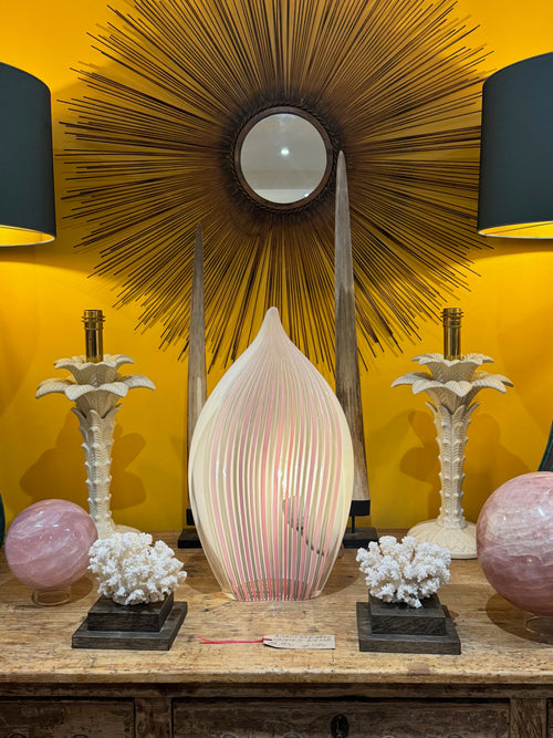 A rare Murano glass tear drop shaped, sculptural lamp by glass "Maestro" Lino Tagliapietra for La Murrina