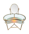 Italian 1950s brass and glass dressing table Luigi Brusotti - Mid Century Furniture