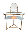 Italian 1950s brass and glass dressing table Luigi Brusotti - Mid Century Furniture