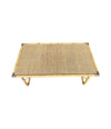 Mid Century Bamboo Coffee Table by Dal Vera, folding coffee table with brass corners - Mid Century Furniture London