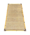 Mid Century Bamboo Coffee Table by Dal Vera, folding coffee table with brass corners - Mid Century Furniture London