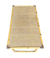 Mid Century Bamboo Coffee Table by Dal Vera, folding coffee table with brass corners - Mid Century Furniture London