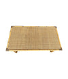 Mid Century Bamboo Coffee Table by Dal Vera, folding coffee table with brass corners - Mid Century Furniture London