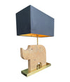 Mid Century Table lamp in the shape of a travertine rhino by Frattelli Mannelli - Italian