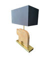 Mid Century Table lamp in the shape of a travertine rhino by Frattelli Mannelli - Italian