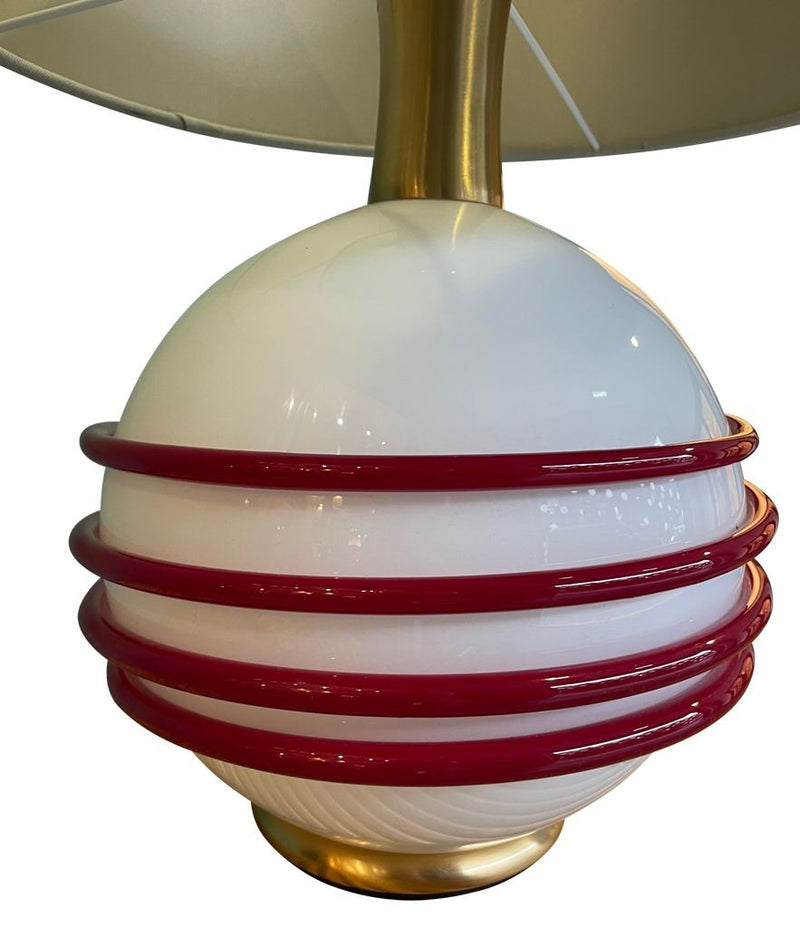 Mid century Italian Murano glass lamp by La Murrina