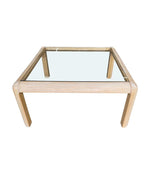 Mid century coffee table pencil reed bamboo wood in the style of Vivai Del Sud - Mid Century Furniture London