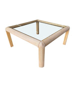 Mid century coffee table pencil reed bamboo wood in the style of Vivai Del Sud - Mid Century Furniture London
