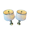 Pair of Mid Century Italian solid brass lamps 1970s