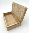 Mid century travertine jewellery box with gilt metal - Italian - 1970s