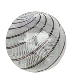 Mid Century ceiling light Venini Murano glass swirl with brass top fittings