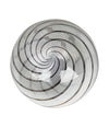 Mid Century ceiling light Venini Murano glass swirl with brass top fittings