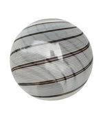 Mid Century ceiling light Venini Murano glass swirl with brass top fittings