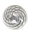 Mid Century ceiling light Venini Murano glass swirl with brass top fittings