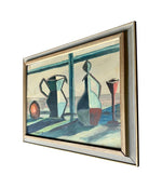 Mid Century still life painting by Harry Lennart Persson oil on board