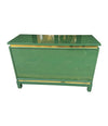 Mid century chest of drawers green lacquered by Guy Lefevre for Maison Jansen - 1970s - French