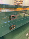 Mid century chest of drawers green lacquered by Guy Lefevre for Maison Jansen - 1970s - French